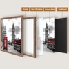 image:image2 Pack 11x14 Picture Frames in Brown Real Glas Wall Mount Display  Wide Molding 11 by 14 Photo Frame with Back Hangers Country Wood Grain Style Great for Photos Gift Pictures WeddingBrown