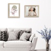 image:image2 Pack 11x14 Picture Frames in Brown Real Glas Wall Mount Display  Wide Molding 11 by 14 Photo Frame with Back Hangers Country Wood Grain Style Great for Photos Gift Pictures WeddingBeige