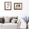 image:image2 Pack 11x14 Picture Frames in Brown Real Glas Wall Mount Display  Wide Molding 11 by 14 Photo Frame with Back Hangers Country Wood Grain Style Great for Photos Gift Pictures WeddingBrown