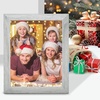 image:image2 Pack 11x14 Picture Frames in Brown Real Glas Wall Mount Display  Wide Molding 11 by 14 Photo Frame with Back Hangers Country Wood Grain Style Great for Photos Gift Pictures WeddingGray
