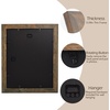 image:image2 Pack 11x14 Picture Frames in Brown Real Glas Wall Mount Display  Wide Molding 11 by 14 Photo Frame with Back Hangers Country Wood Grain Style Great for Photos Gift Pictures WeddingBrown