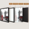 image:image2 Pack 11x14 Picture Frames in Brown Real Glas Wall Mount Display  Wide Molding 11 by 14 Photo Frame with Back Hangers Country Wood Grain Style Great for Photos Gift Pictures WeddingBlack