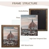 image:image2 Pack 11x14 Picture Frames in Brown Real Glas Wall Mount Display  Wide Molding 11 by 14 Photo Frame with Back Hangers Country Wood Grain Style Great for Photos Gift Pictures WeddingBrown