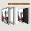 image:image2 Pack 11x14 Picture Frames in Brown Real Glas Wall Mount Display  Wide Molding 11 by 14 Photo Frame with Back Hangers Country Wood Grain Style Great for Photos Gift Pictures WeddingGray