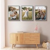 image:image2 Pack 11x14 Picture Frames in Brown Real Glas Wall Mount Display  Wide Molding 11 by 14 Photo Frame with Back Hangers Country Wood Grain Style Great for Photos Gift Pictures WeddingGray