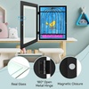 image:image2 Pack 9x12 FrontOpening Kids Artwork Frames Changeable Walnut  Magnetic Door Holds 50 Art Pieces Picture Frame Great for Kids Drawings Children Art Projects Crafts Schoolwork or HomeBlack