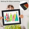 image:image2 Pack 9x12 FrontOpening Kids Artwork Frames Changeable Walnut  Magnetic Door Holds 50 Art Pieces Picture Frame Great for Kids Drawings Children Art Projects Crafts Schoolwork or HomeBlack