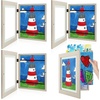 image:image2 Pack 9x12 FrontOpening Kids Artwork Frames Changeable Walnut  Magnetic Door Holds 50 Art Pieces Picture Frame Great for Kids Drawings Children Art Projects Crafts Schoolwork or HomeGrey