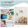 image:image2 Pack 9x12 FrontOpening Kids Artwork Frames Changeable Walnut  Magnetic Door Holds 50 Art Pieces Picture Frame Great for Kids Drawings Children Art Projects Crafts Schoolwork or HomeWhite