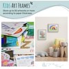 image:image2 Pack 9x12 FrontOpening Kids Artwork Frames Changeable Walnut  Magnetic Door Holds 50 Art Pieces Picture Frame Great for Kids Drawings Children Art Projects Crafts Schoolwork or HomeGrey
