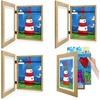 image:image2 Pack 9x12 FrontOpening Kids Artwork Frames Changeable Walnut  Magnetic Door Holds 50 Art Pieces Picture Frame Great for Kids Drawings Children Art Projects Crafts Schoolwork or HomeBrown