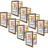image:image2 Pack 9x12 FrontOpening Kids Artwork Frames Changeable Walnut  Magnetic Door Holds 50 Art Pieces Picture Frame Great for Kids Drawings Children Art Projects Crafts Schoolwork or HomeEcru