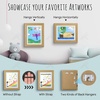 image:image2 Pack 9x12 FrontOpening Kids Artwork Frames Changeable Walnut  Magnetic Door Holds 50 Art Pieces Picture Frame Great for Kids Drawings Children Art Projects Crafts Schoolwork or HomeBrown