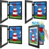 image:image2 Pack 9x12 FrontOpening Kids Artwork Frames Changeable Walnut  Magnetic Door Holds 50 Art Pieces Picture Frame Great for Kids Drawings Children Art Projects Crafts Schoolwork or HomeBlack