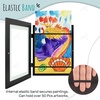 image:image2 Pack 9x12 FrontOpening Kids Artwork Frames Changeable Walnut  Magnetic Door Holds 50 Art Pieces Picture Frame Great for Kids Drawings Children Art Projects Crafts Schoolwork or HomeBlack
