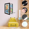 image:image2 Pack 9x12 FrontOpening Kids Artwork Frames Changeable Walnut  Magnetic Door Holds 50 Art Pieces Picture Frame Great for Kids Drawings Children Art Projects Crafts Schoolwork or HomeBlack