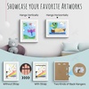 image:image2 Pack 9x12 FrontOpening Kids Artwork Frames Changeable Walnut  Magnetic Door Holds 50 Art Pieces Picture Frame Great for Kids Drawings Children Art Projects Crafts Schoolwork or HomeWhite