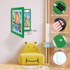 image:image2 Pack 9x12 FrontOpening Kids Artwork Frames Changeable Walnut  Magnetic Door Holds 50 Art Pieces Picture Frame Great for Kids Drawings Children Art Projects Crafts Schoolwork or HomeGreen