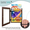 image:image2 Pack 9x12 FrontOpening Kids Artwork Frames Changeable Walnut  Magnetic Door Holds 50 Art Pieces Picture Frame Great for Kids Drawings Children Art Projects Crafts Schoolwork or HomeWalnut