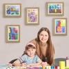 image:image2 Pack 9x12 FrontOpening Kids Artwork Frames Changeable Walnut  Magnetic Door Holds 50 Art Pieces Picture Frame Great for Kids Drawings Children Art Projects Crafts Schoolwork or HomeBrown