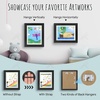 image:image2 Pack 9x12 FrontOpening Kids Artwork Frames Changeable Walnut  Magnetic Door Holds 50 Art Pieces Picture Frame Great for Kids Drawings Children Art Projects Crafts Schoolwork or HomeBlack