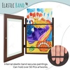 image:image2 Pack 9x12 FrontOpening Kids Artwork Frames Changeable Walnut  Magnetic Door Holds 50 Art Pieces Picture Frame Great for Kids Drawings Children Art Projects Crafts Schoolwork or HomeWalnut