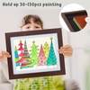 image:image2 Pack 9x12 FrontOpening Kids Artwork Frames Changeable Walnut  Magnetic Door Holds 50 Art Pieces Picture Frame Great for Kids Drawings Children Art Projects Crafts Schoolwork or HomeWalnut