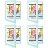 image:image2 Pack 9x12 FrontOpening Kids Artwork Frames Changeable Walnut  Magnetic Door Holds 50 Art Pieces Picture Frame Great for Kids Drawings Children Art Projects Crafts Schoolwork or HomeLight Blue