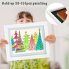 image:image2 Pack 9x12 FrontOpening Kids Artwork Frames Changeable Walnut  Magnetic Door Holds 50 Art Pieces Picture Frame Great for Kids Drawings Children Art Projects Crafts Schoolwork or HomeWhite