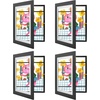 image:image2 Pack 9x12 FrontOpening Kids Artwork Frames Changeable Walnut  Magnetic Door Holds 50 Art Pieces Picture Frame Great for Kids Drawings Children Art Projects Crafts Schoolwork or HomeBlack