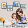 image:image2 Pack 9x12 FrontOpening Kids Artwork Frames Changeable Walnut  Magnetic Door Holds 50 Art Pieces Picture Frame Great for Kids Drawings Children Art Projects Crafts Schoolwork or HomeNavy Blue
