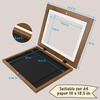 image:image2 Pack 9x12 FrontOpening Kids Artwork Frames Changeable Walnut  Magnetic Door Holds 50 Art Pieces Picture Frame Great for Kids Drawings Children Art Projects Crafts Schoolwork or HomeEcru