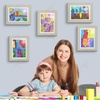 image:image2 Pack 9x12 FrontOpening Kids Artwork Frames Changeable Walnut  Magnetic Door Holds 50 Art Pieces Picture Frame Great for Kids Drawings Children Art Projects Crafts Schoolwork or HomeGrey