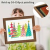 image:image2 Pack 9x12 FrontOpening Kids Artwork Frames Changeable Walnut  Magnetic Door Holds 50 Art Pieces Picture Frame Great for Kids Drawings Children Art Projects Crafts Schoolwork or HomeEcru
