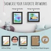 image:image2 Pack 9x12 FrontOpening Kids Artwork Frames Changeable Walnut  Magnetic Door Holds 50 Art Pieces Picture Frame Great for Kids Drawings Children Art Projects Crafts Schoolwork or HomeBlack