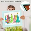 image:image2 Pack 9x12 FrontOpening Kids Artwork Frames Changeable Walnut  Magnetic Door Holds 50 Art Pieces Picture Frame Great for Kids Drawings Children Art Projects Crafts Schoolwork or HomeLight Blue