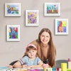 image:image2 Pack 9x12 FrontOpening Kids Artwork Frames Changeable Walnut  Magnetic Door Holds 50 Art Pieces Picture Frame Great for Kids Drawings Children Art Projects Crafts Schoolwork or HomeWhite