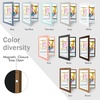 image:image2 Pack 9x12 FrontOpening Kids Artwork Frames Changeable Walnut  Magnetic Door Holds 50 Art Pieces Picture Frame Great for Kids Drawings Children Art Projects Crafts Schoolwork or HomeEcru
