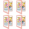 image:image2 Pack 9x12 FrontOpening Kids Artwork Frames Changeable Walnut  Magnetic Door Holds 50 Art Pieces Picture Frame Great for Kids Drawings Children Art Projects Crafts Schoolwork or HomePink
