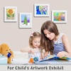 image:image2 Pack 9x12 FrontOpening Kids Artwork Frames Changeable Walnut  Magnetic Door Holds 50 Art Pieces Picture Frame Great for Kids Drawings Children Art Projects Crafts Schoolwork or HomeWhite