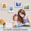 image:image2 Pack 9x12 FrontOpening Kids Artwork Frames Changeable Walnut  Magnetic Door Holds 50 Art Pieces Picture Frame Great for Kids Drawings Children Art Projects Crafts Schoolwork or HomeLight Pink