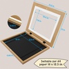 image:image2 Pack 9x12 FrontOpening Kids Artwork Frames Changeable Walnut  Magnetic Door Holds 50 Art Pieces Picture Frame Great for Kids Drawings Children Art Projects Crafts Schoolwork or HomeBrown