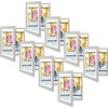 image:image2 Pack 9x12 FrontOpening Kids Artwork Frames Changeable Walnut  Magnetic Door Holds 50 Art Pieces Picture Frame Great for Kids Drawings Children Art Projects Crafts Schoolwork or HomeGrey