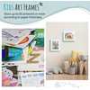 image:image2 Pack 9x12 FrontOpening Kids Artwork Frames Changeable Walnut  Magnetic Door Holds 50 Art Pieces Picture Frame Great for Kids Drawings Children Art Projects Crafts Schoolwork or HomeWhite