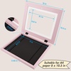 image:image2 Pack 9x12 FrontOpening Kids Artwork Frames Changeable Walnut  Magnetic Door Holds 50 Art Pieces Picture Frame Great for Kids Drawings Children Art Projects Crafts Schoolwork or HomeLight Pink
