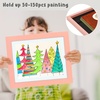 image:image2 Pack 9x12 FrontOpening Kids Artwork Frames Changeable Walnut  Magnetic Door Holds 50 Art Pieces Picture Frame Great for Kids Drawings Children Art Projects Crafts Schoolwork or HomePink