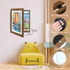 image:image2 Pack 9x12 FrontOpening Kids Artwork Frames Changeable Walnut  Magnetic Door Holds 50 Art Pieces Picture Frame Great for Kids Drawings Children Art Projects Crafts Schoolwork or HomeEcru