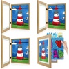 image:image2 Pack 9x12 FrontOpening Kids Artwork Frames Changeable Walnut  Magnetic Door Holds 50 Art Pieces Picture Frame Great for Kids Drawings Children Art Projects Crafts Schoolwork or HomeBrown