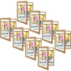 image:image2 Pack 9x12 FrontOpening Kids Artwork Frames Changeable Walnut  Magnetic Door Holds 50 Art Pieces Picture Frame Great for Kids Drawings Children Art Projects Crafts Schoolwork or HomeBrown