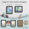 image:image2 Pack 9x12 FrontOpening Kids Artwork Frames Changeable Walnut  Magnetic Door Holds 50 Art Pieces Picture Frame Great for Kids Drawings Children Art Projects Crafts Schoolwork or HomeBlack
